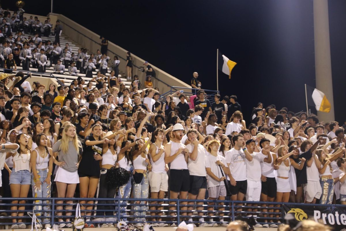 The student section at last year's Homecoming game.